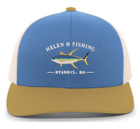 Blue and Gold Tuna Hat