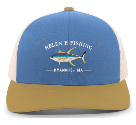 Blue and Gold Tuna Hat